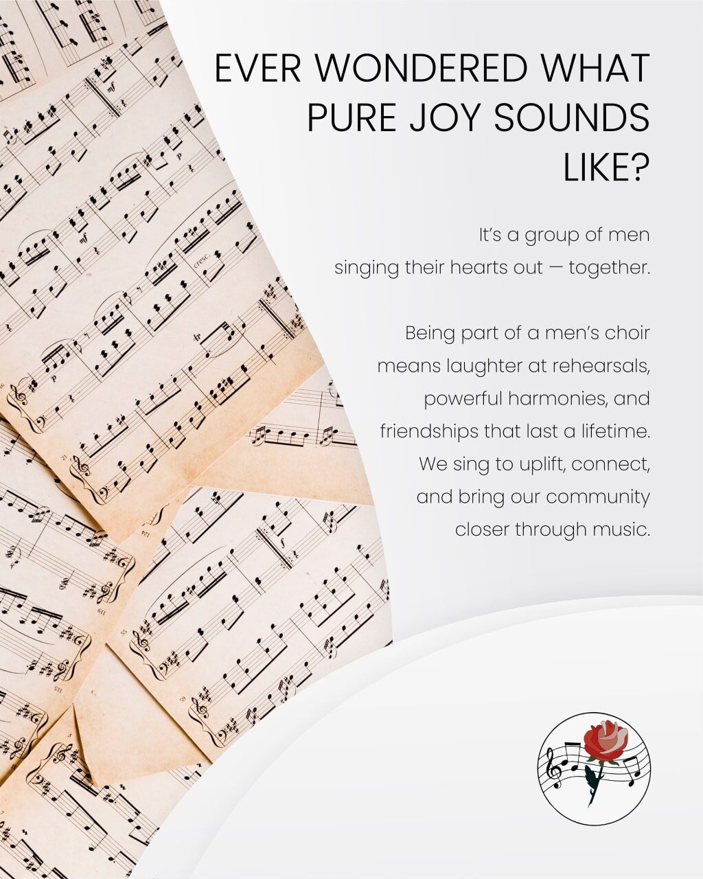 Instagram post from bfnmenschoir. This post is in position 1.